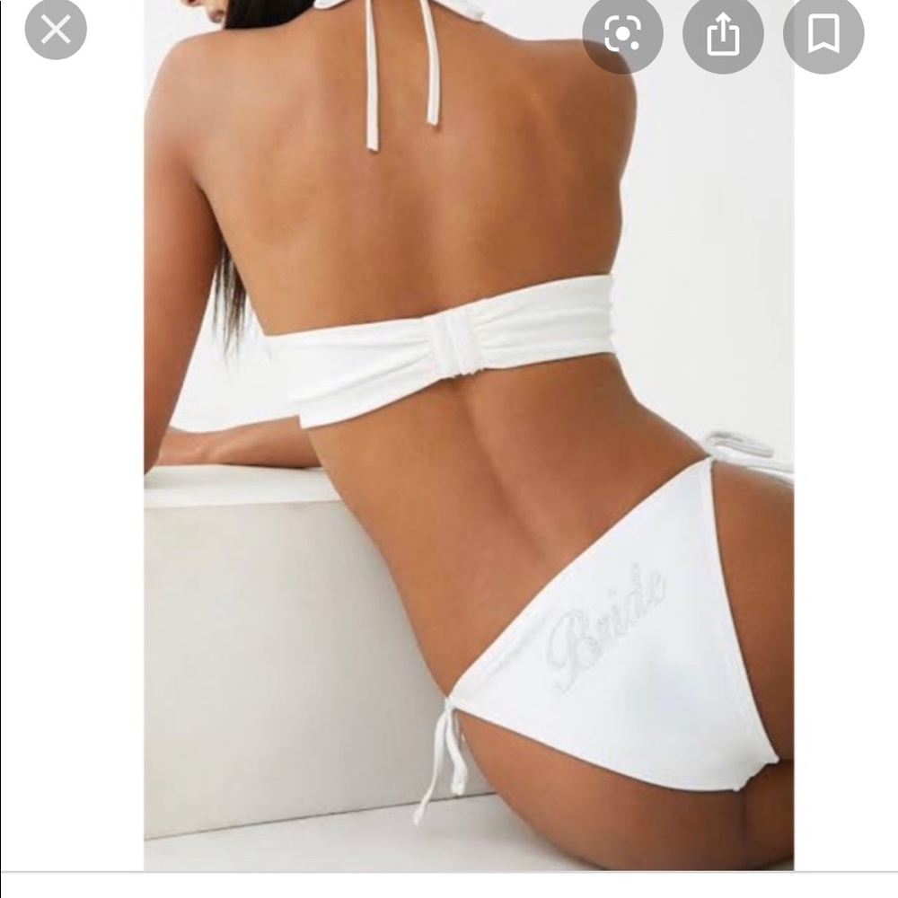 COPY - Bride Graphic String Bikini Bottom